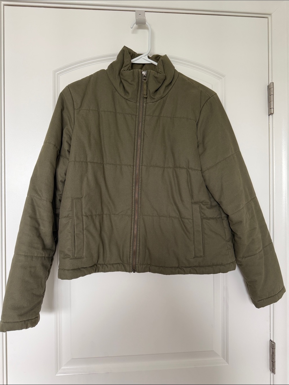 Aritzia Sunday Best Olive Green Boxy Jacket